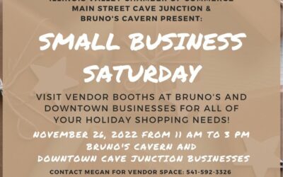 Main Street Cave Junction to Celebrate Small Business Saturday